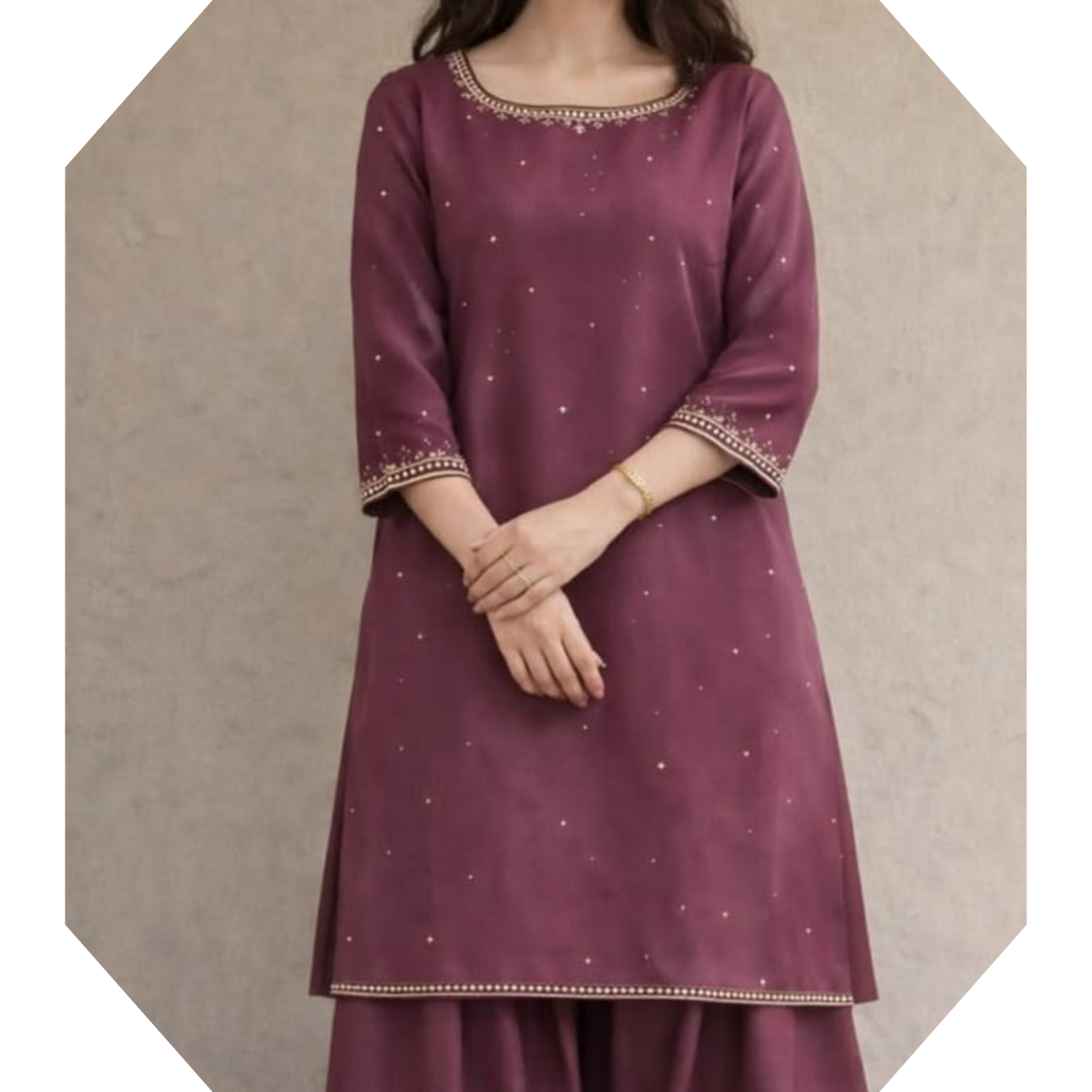 A beautiful dress .